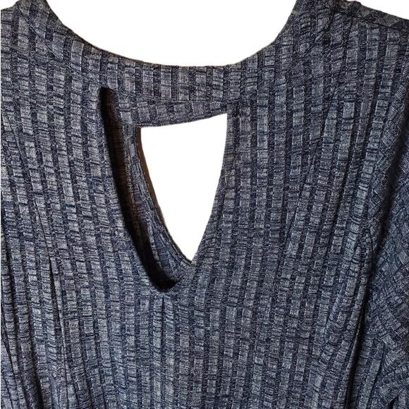 Torrid Heather Blue Cutout Neck Ribbed Dress, Size 2X - Picture 4 of 6